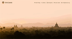 Desktop Screenshot of chris.zarate.org