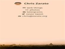 Tablet Screenshot of chris.zarate.org